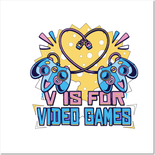 v is for video games #3 Posters and Art